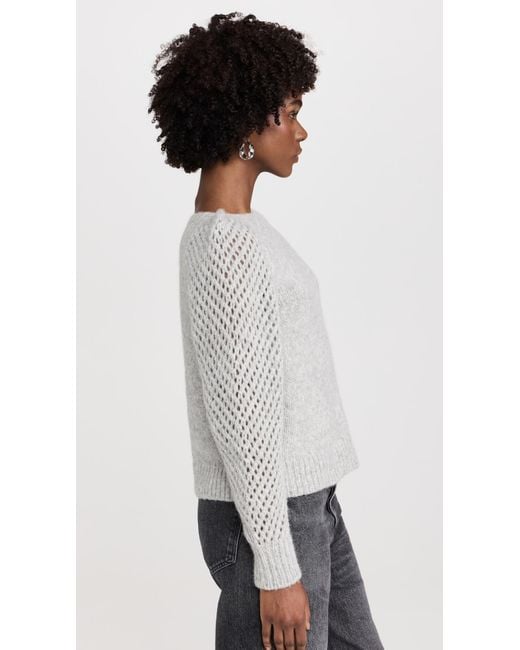LoveShackFancy White Alpaca Rosie Pullover