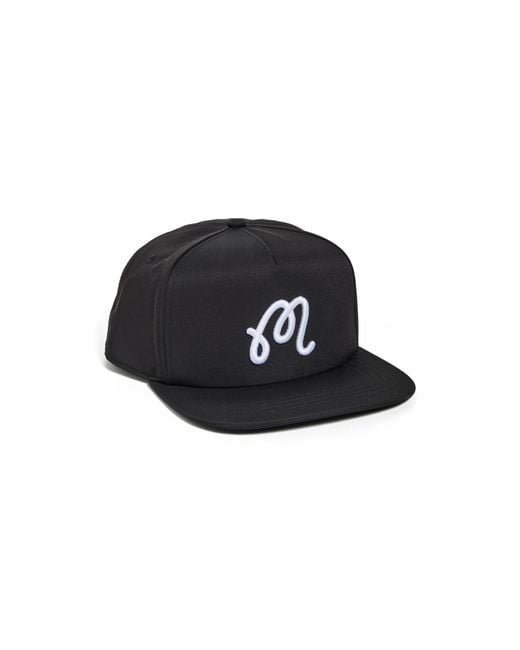 Malbon Golf Black Snapback Hat for men