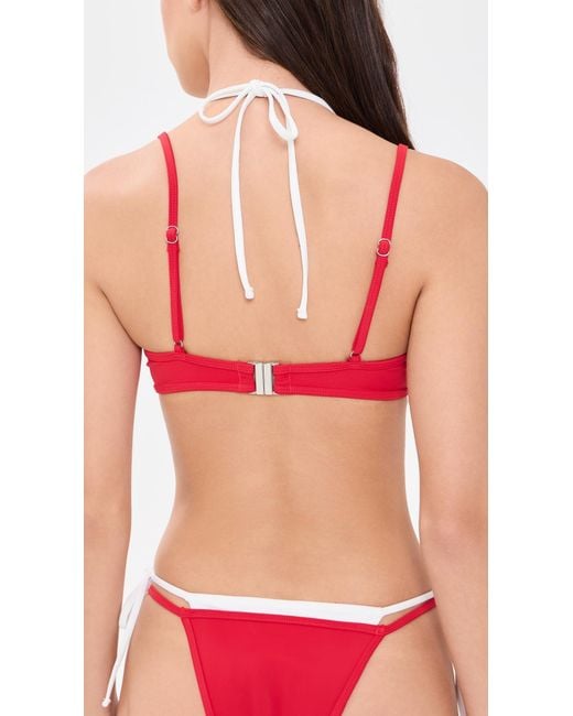 Lioness Red Rhode Bikini Top