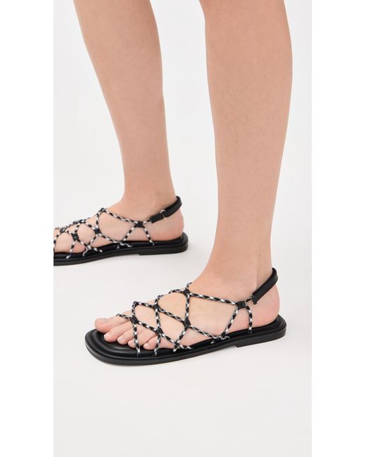 INTENTIONALLY ______ Black Lychee Sandals