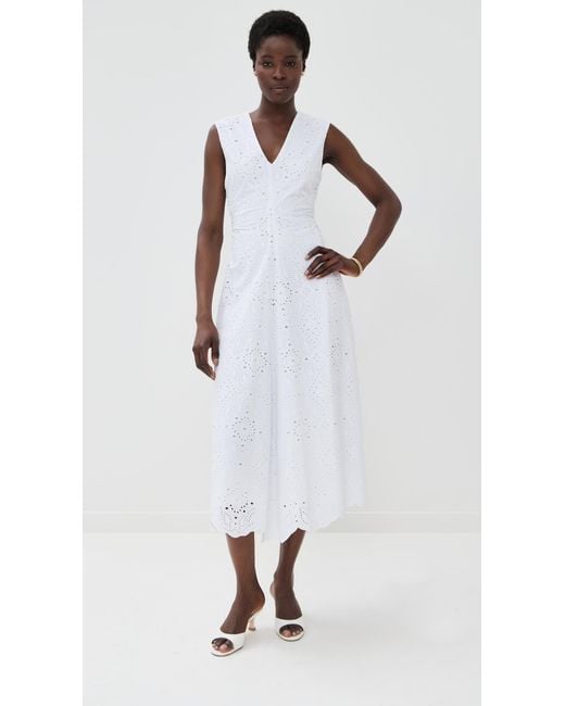 Veronica Beard White Aven Dress