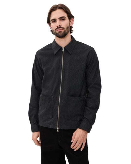 NN07 Black Virgil Zip Jacket for men