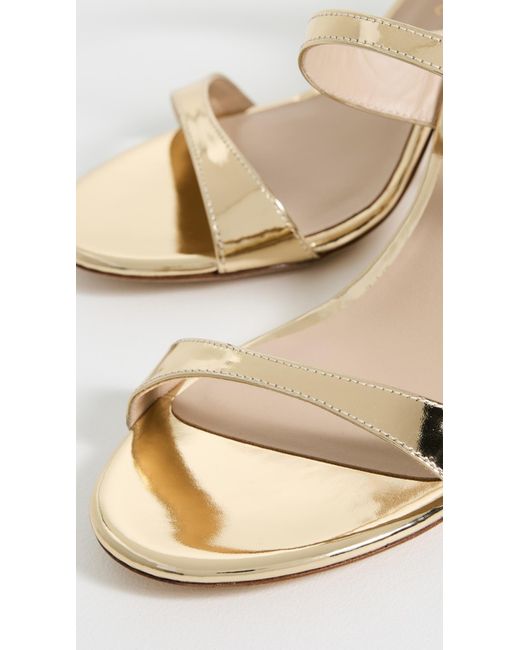 Stuart Weitzman Black Nudist Slides 85Mm