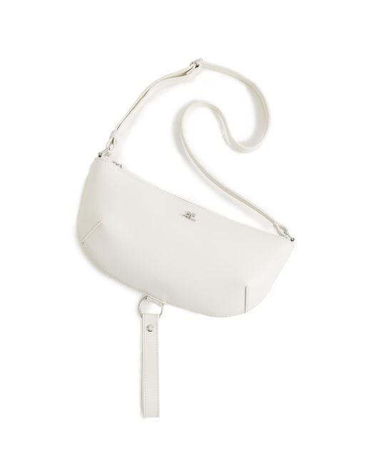 Courreges White Holy Eclipse Leather Bag