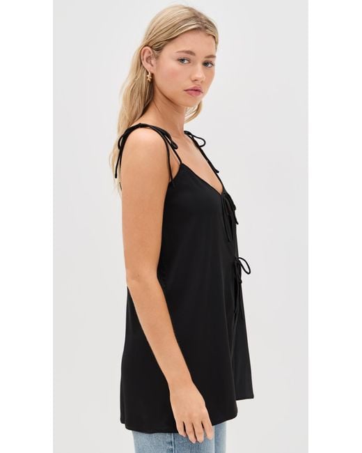KAT THE LABEL Black Lottie Camisole