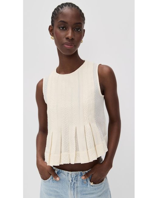 Sea Black Fayetta Embossed Tank Top