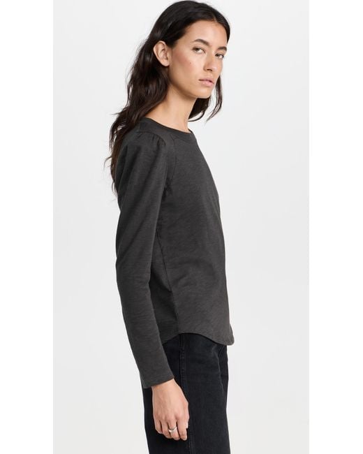 Veronica Beard Black Mason Baseball Tee