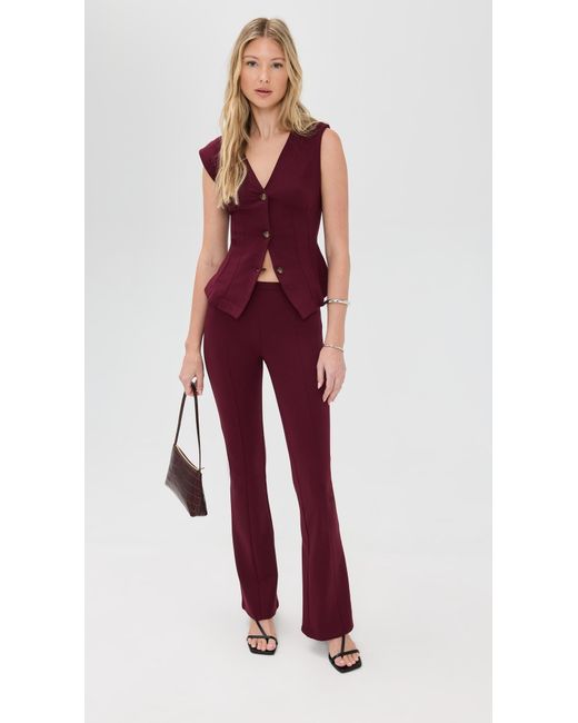 Le Bos Red Isla Pants