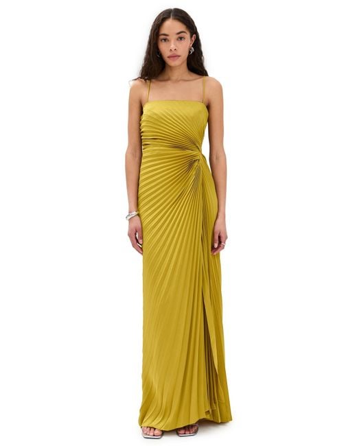 A.L.C. Women's Yellow A. L.C. Layla Gown