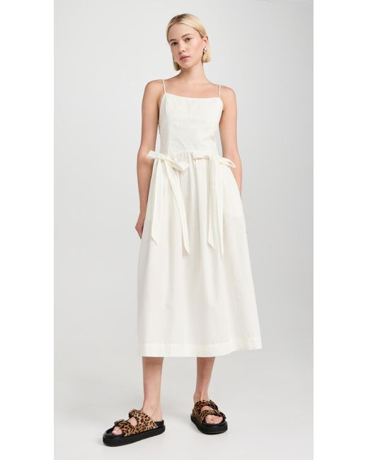 Damson Madder White Penelope Dress
