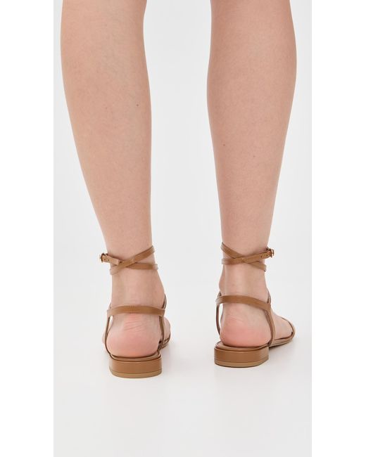 Stuart Weitzman Black Nudist Wrap Sandals
