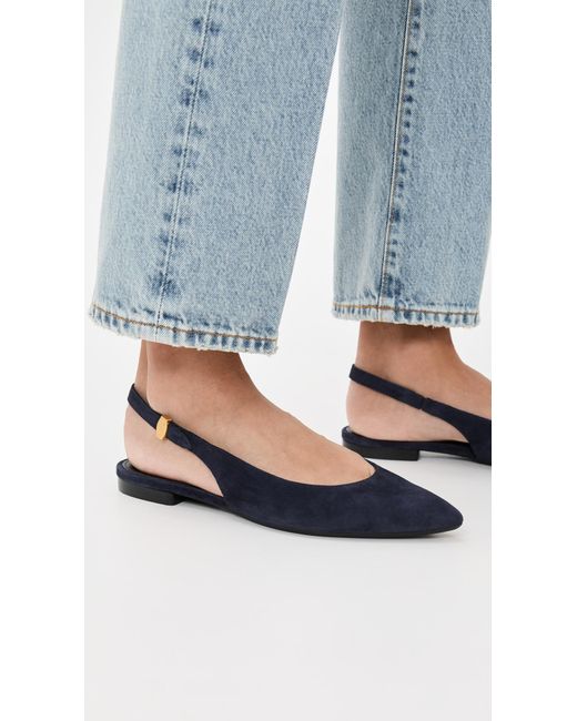 Veronica Beard Blue Shina Flats