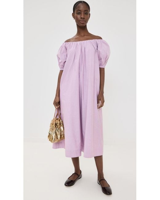 Merlette Women's Purple Bastion Chambray Dress