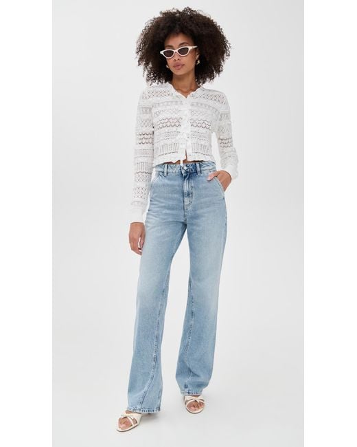 LoveShackFancy White Roselline Cardigan