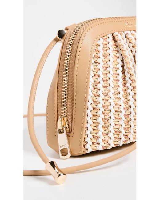 A.P.C. Natural A. P.C. Bourse Ninon Small Crossbody Bag