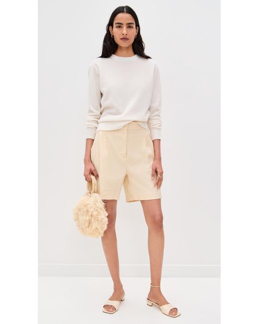 White + Warren Multicolor Cashmere Crew Pullover