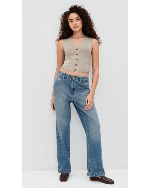 Rag & Bone Blue Ella Vest