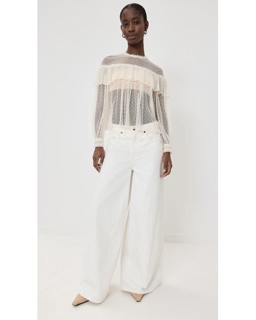 Ulla Johnson Natural Anelise Blouse