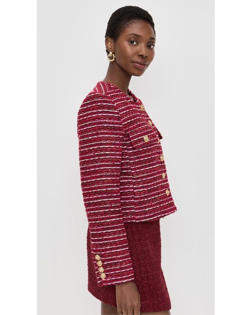 Endless Rose Red Tweed Jacket