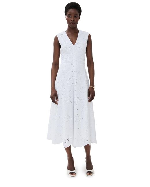 Veronica Beard White Aven Dress