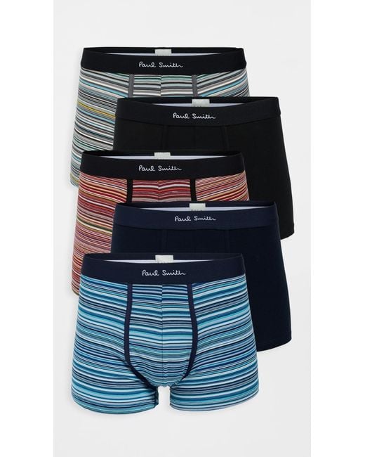 Paul Smith Black Trunks 5 Pack for men