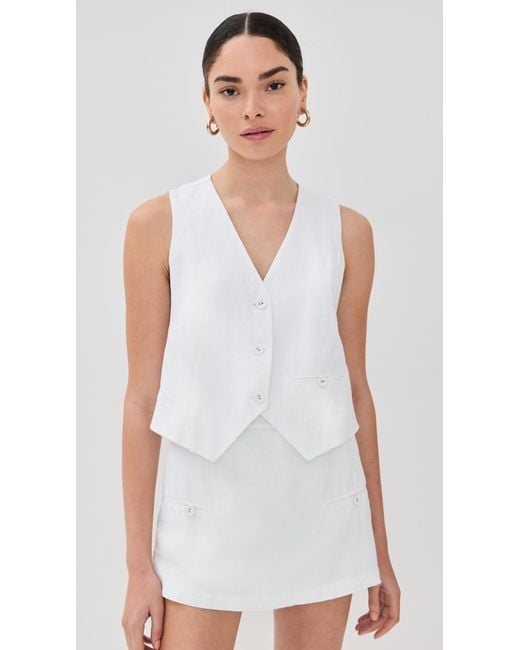 Le Bos White Simone Vest
