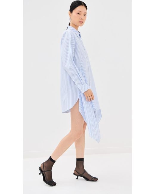 Monse Blue Cascade Front Shirt