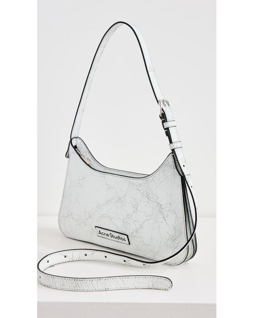 Acne White Leather Bag