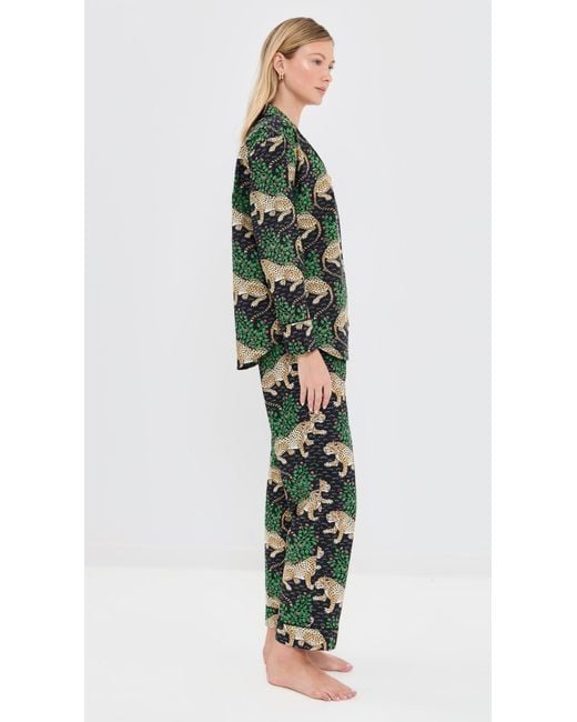 Printfresh Green Bagheera Long Pj Set