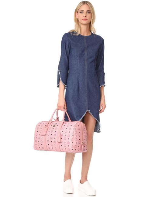 Mcm pink weekender sale