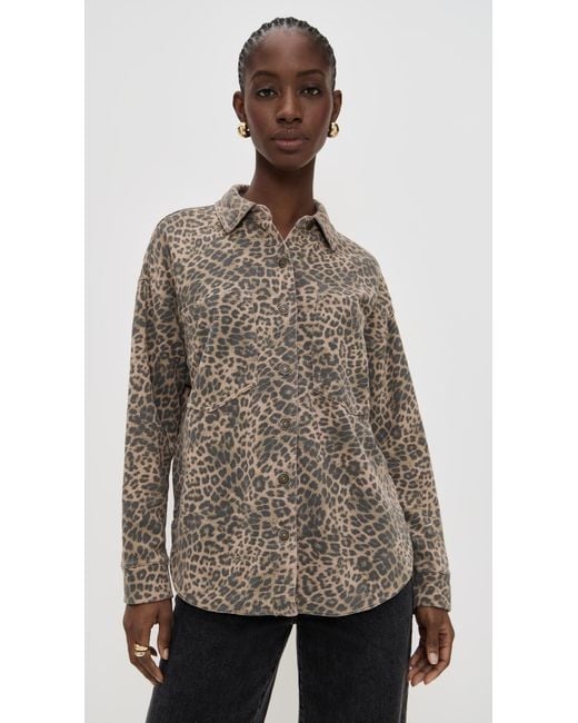 Z Supply Brown All Day Leopard Jacket