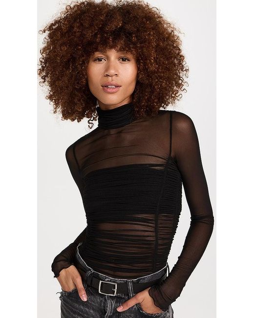 Free People Under It All Thong Bodysuit in Black | Lyst Canada