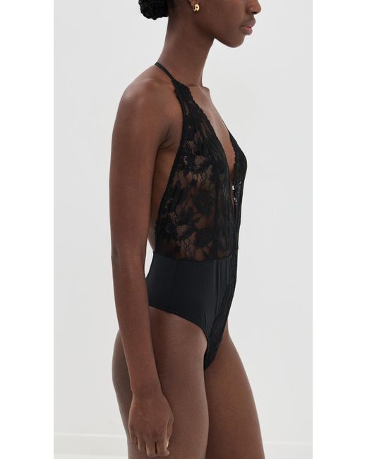 Natori Black Fleur Teddy