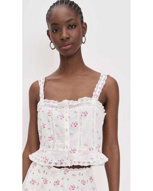 LoveShackFancy Multicolor Vietta Cami