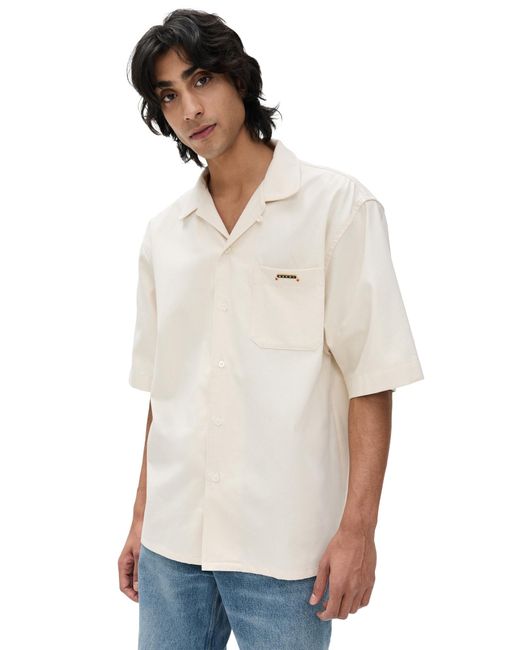 Marni Natural Light Denim Bowling Shirt for men