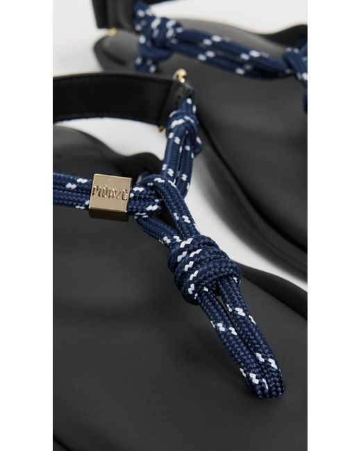 FLOWZE Black Flo Rope Sandals
