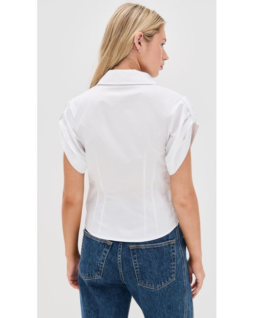Hevron White Opal Top