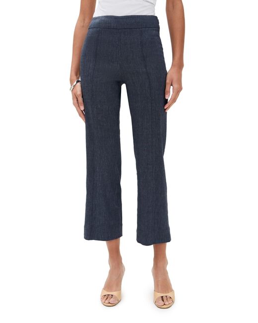 Staud Blue Knack Linen Pants