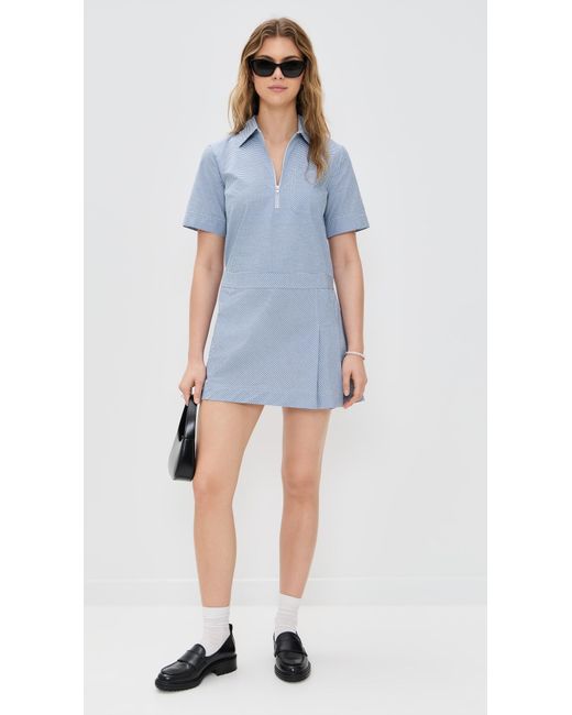 ALIGNE Blue Yolanda Gingham Mini Dress