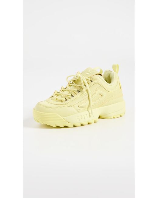 yellow disruptor fila