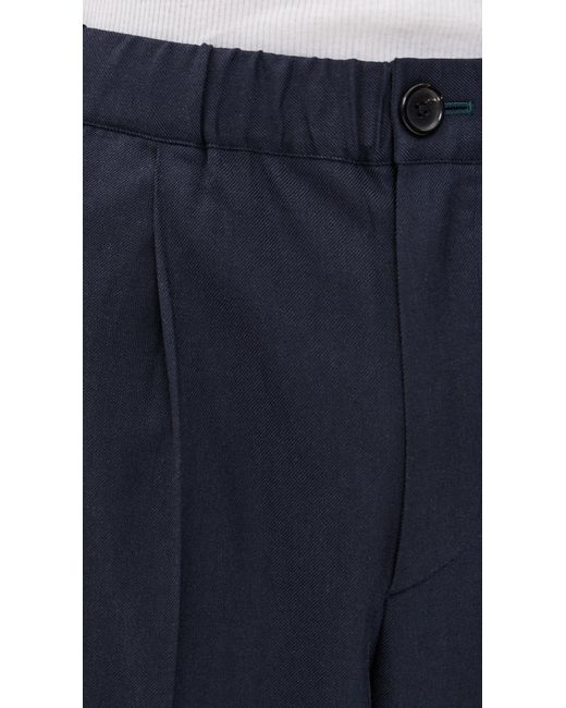 Paul Smith Blue Elasticated Waist Trousers for men