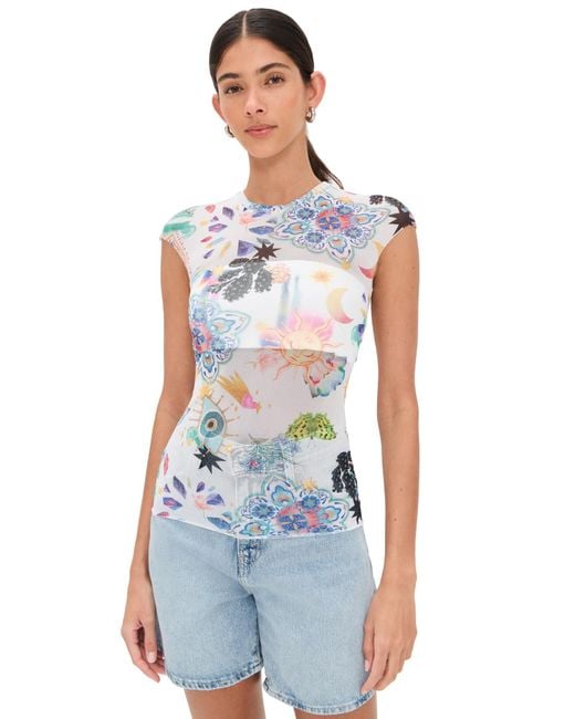 AFRM Blue Nina Top