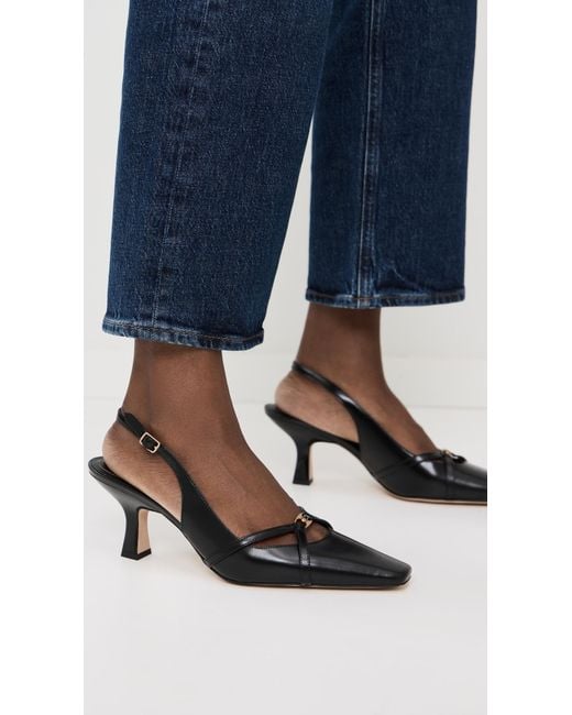 COACH Rowyn Slingback Pumps in Black | Lyst