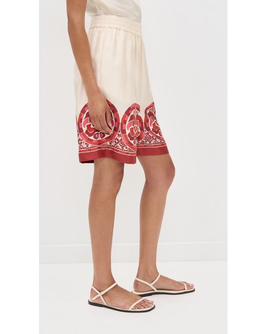 LaDoubleJ Red Palazzo Shorts
