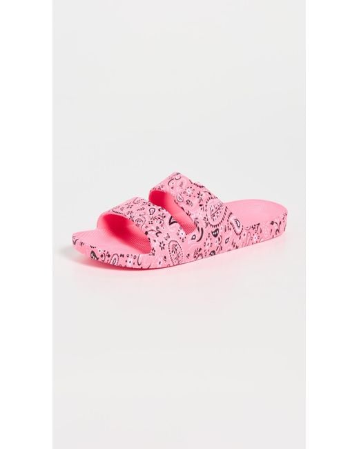 FREEDOM MOSES Pink Ringo Slides