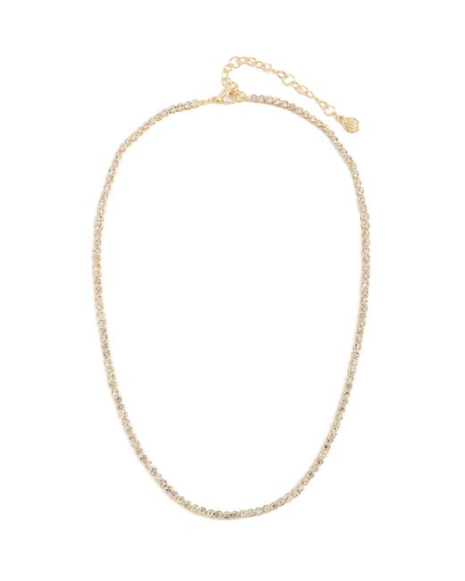 BaubleBar White Amanda Tennis Necklace