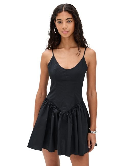 princess polly baby blue dress STAUD Women's Black Mini Dena Dress