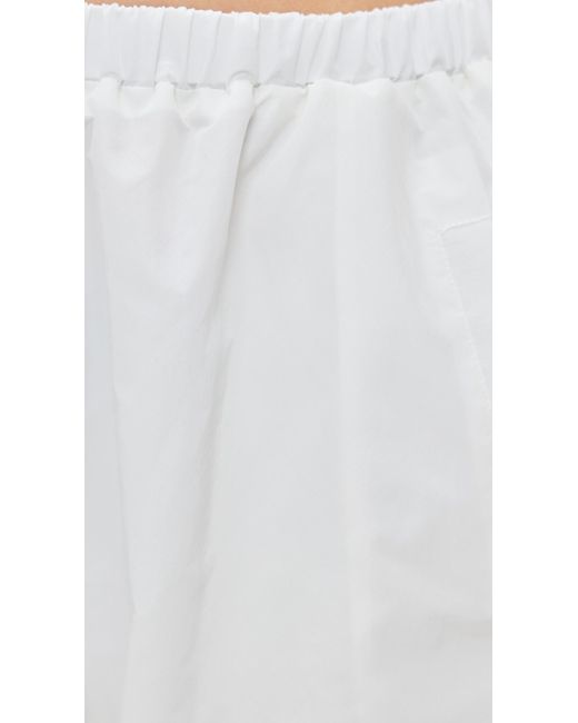 Eugenia Kim Love White Martina Tennis Warm-Up Pants With Ankle Side Zippers