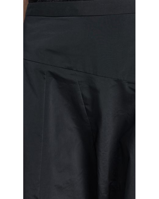 Tibi Black Nylon Asymmetrical Balloon Skirt