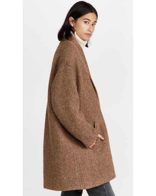 Isabel marant camel best sale coat